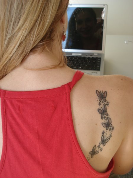 As orboletas tatuadas nas